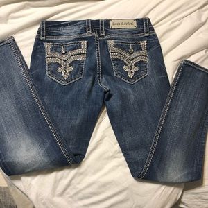 Embellished Rock Revival Jeans
